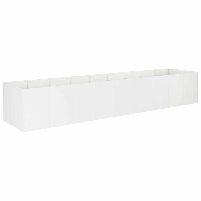 Vază pentru Grădină Alb 360 x 80 x 60 cm Oțel laminat la rece - WALTI WALTI