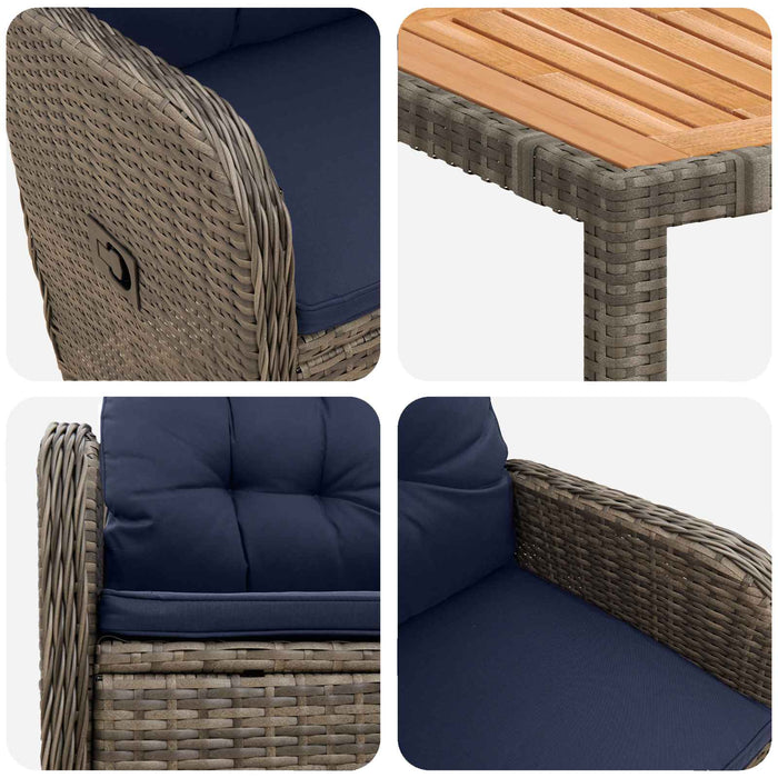 Set dining pentru exterior 7 buc. WALTI