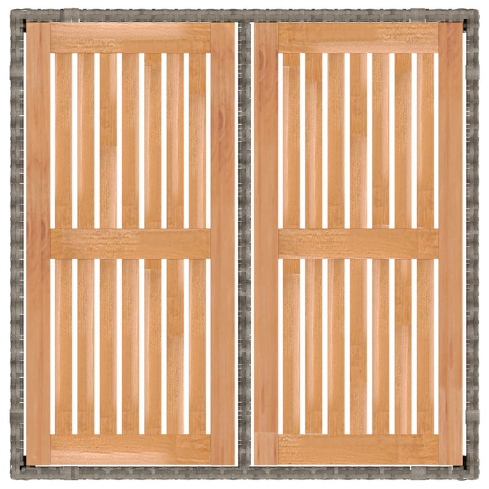 Set dining pentru exterior 5 buc. Gri deschis și gri închis WALTI