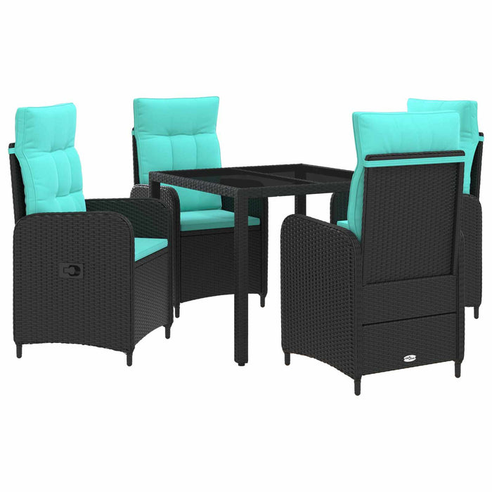 Set dining pentru exterior 5 pcs poliratan WALTI