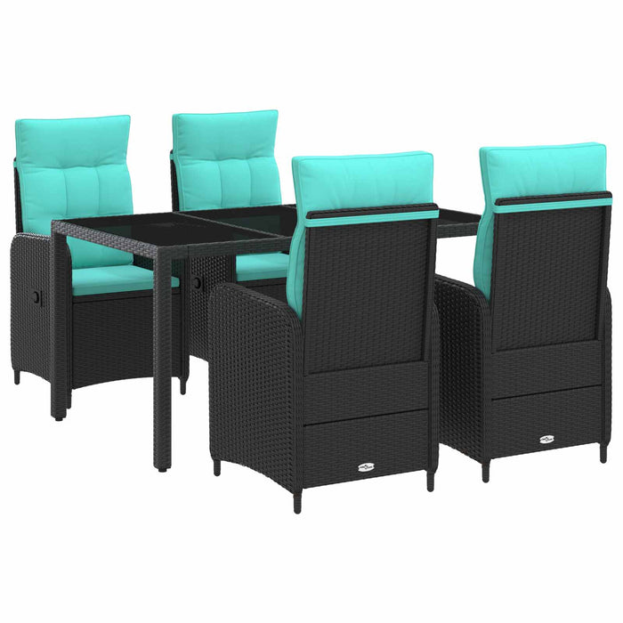 Set dining pentru exterior 5 pcs poliratan WALTI