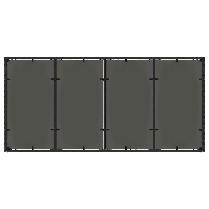 Set dining pentru exterior 7 pcs poliratan WALTI