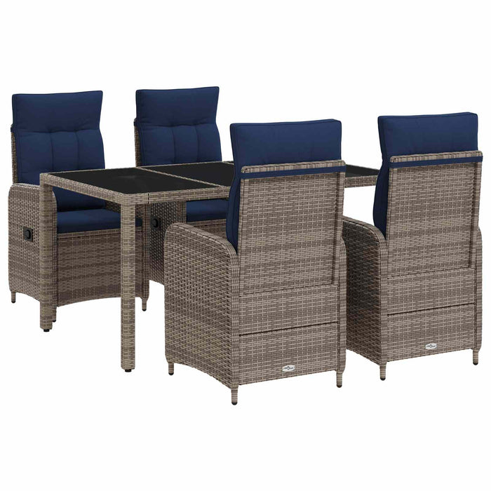 Set dining pentru exterior 5 pcs poliratan WALTI
