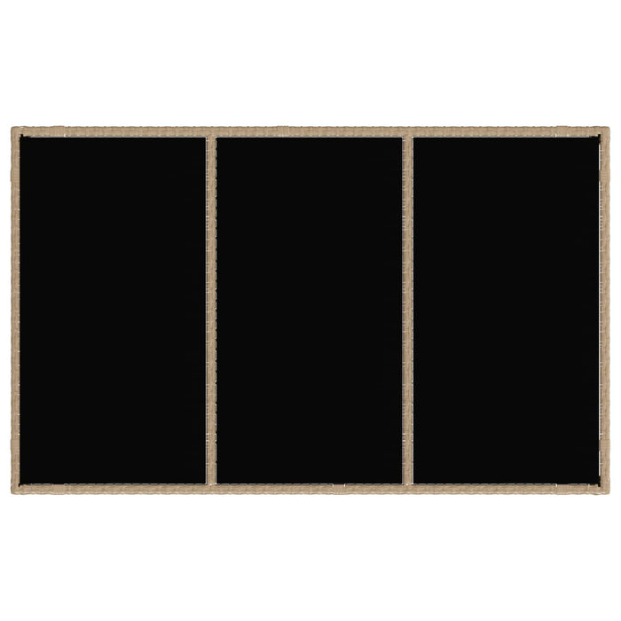 Set dining pentru exterior 5 pcs Beige și gri deschis WALTI
