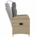 Set dining pentru exterior 9 pcs Beige și gri deschis - WALTI WALTI