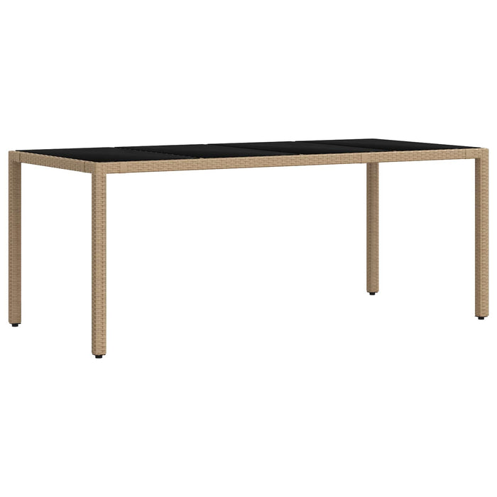 Set dining pentru exterior 9 pcs Bej și alb crem WALTI