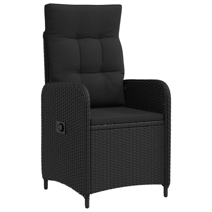 Set de lounge pentru grădină 2 buc. Negru WALTI