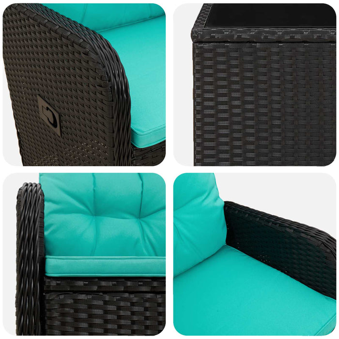 Set de lounge pentru grădină 3 buc. WALTI