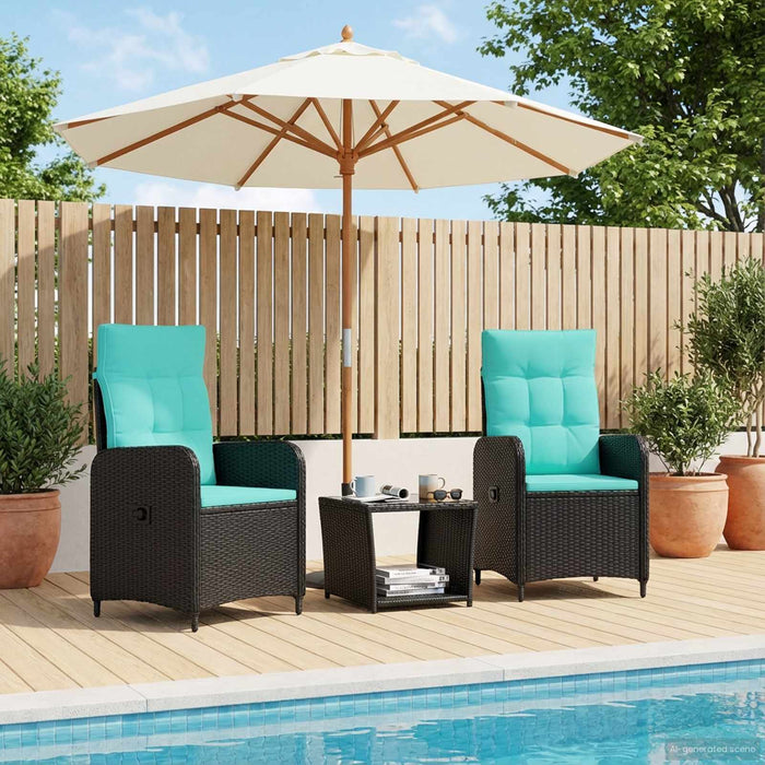 Set de lounge pentru grădină 3 buc. WALTI