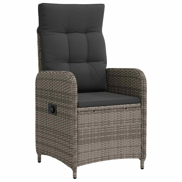 Set de lounge pentru grădină 2 buc. Gri deschis și gri închis WALTI