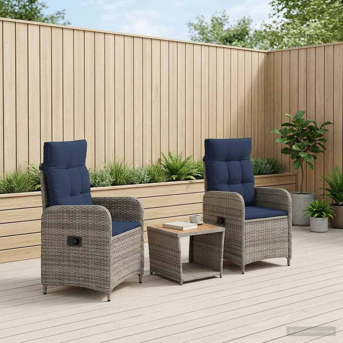 Set de lounge pentru grădină 3 buc. WALTI