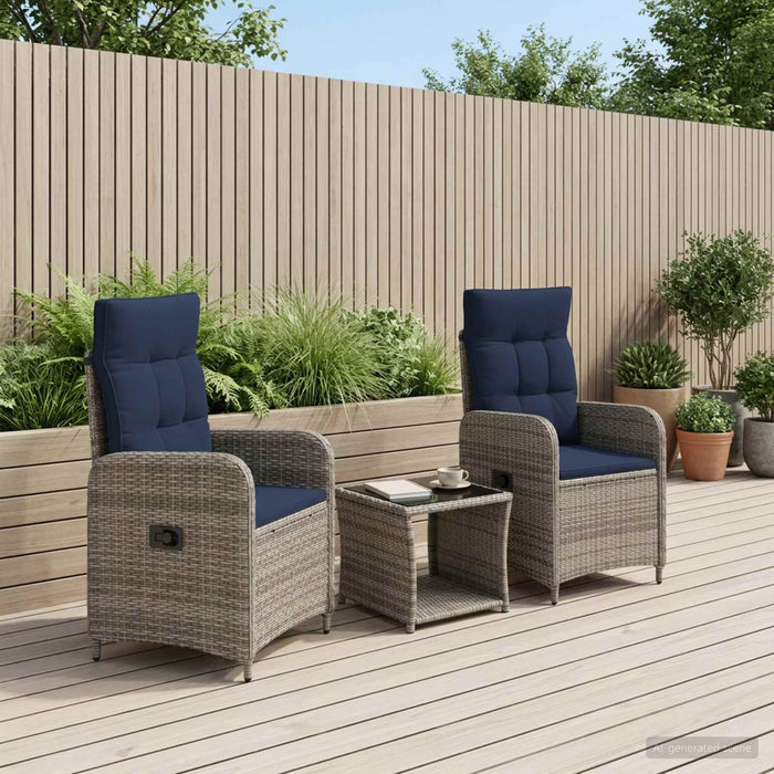 Set de lounge pentru grădină 3 buc. WALTI