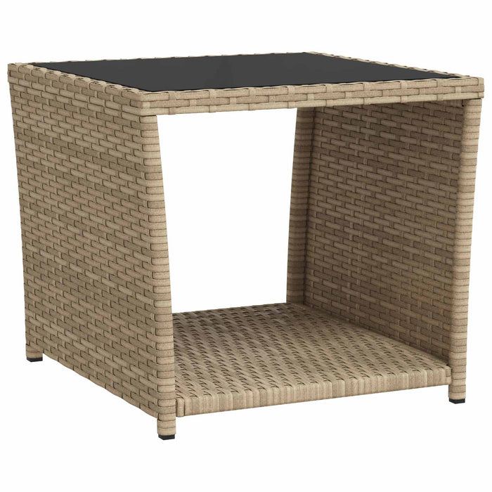 Set de lounge pentru grădină 2 buc. Beige și gri deschis WALTI