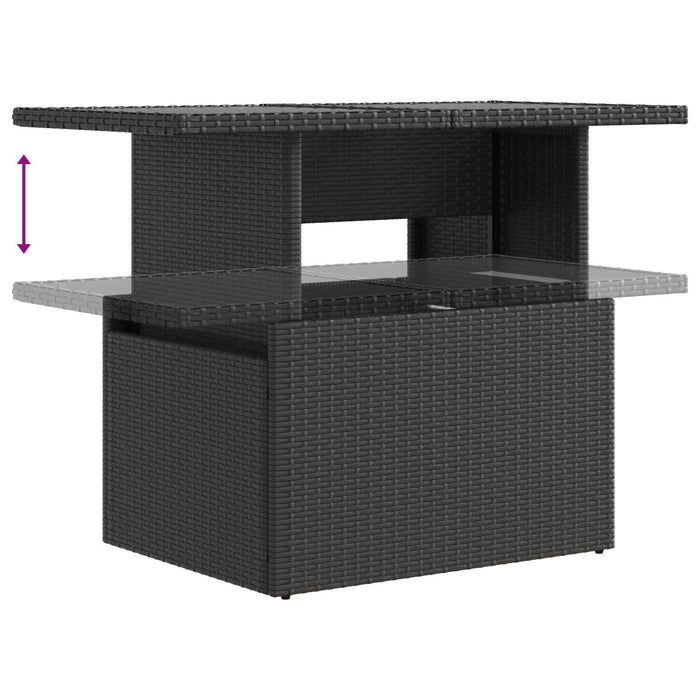 Set dining pentru exterior 5 pcs poliratan WALTI