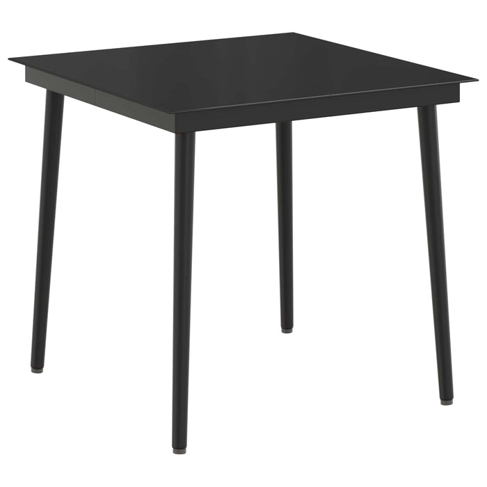 Set masă de canapea cu pernă cu pernă 5 pcs Negru și Alb crem WALTI