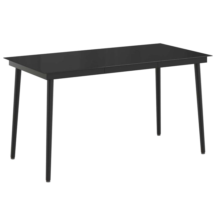 Set masă de canapea 7 pcs Rattan PE și oțel acoperit cu pulbere WALTI
