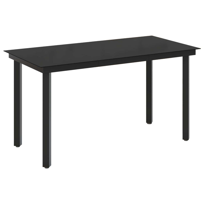 Set masă de canapea 5 pcs Rattan PE și oțel acoperit cu pulbere WALTI