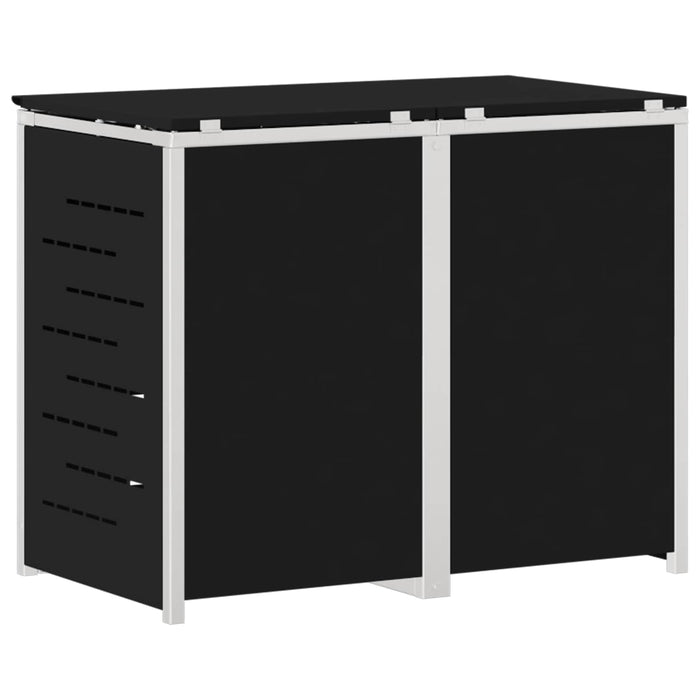 Depozitare pentru Containere cu Roți Negru Oţel inoxidabil WALTI