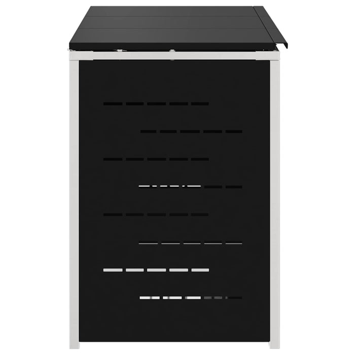 Depozitare pentru Containere cu Roți Negru Oţel inoxidabil WALTI