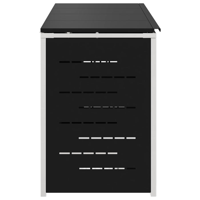 Depozitare pentru Containere cu Roți Negru Oţel inoxidabil WALTI