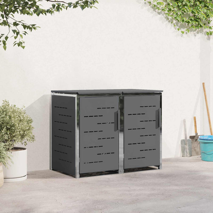 Depozitare pentru Containere cu Roți Antracit Oţel inoxidabil WALTI