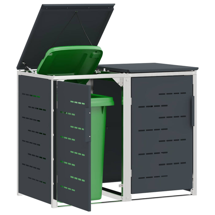 Depozitare pentru Containere cu Roți Antracit Oţel inoxidabil WALTI