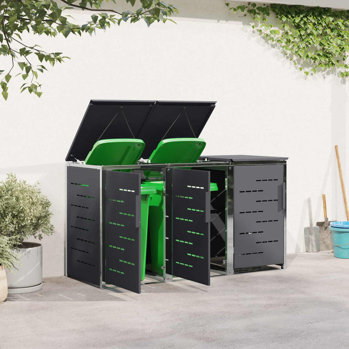 Depozitare pentru Containere cu Roți Antracit Oţel inoxidabil WALTI