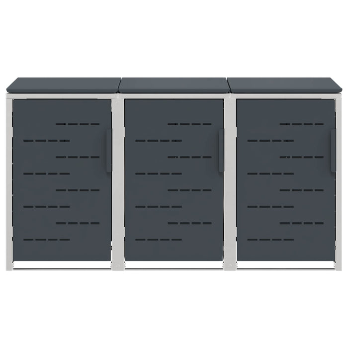 Depozitare pentru Containere cu Roți Antracit Oţel inoxidabil WALTI
