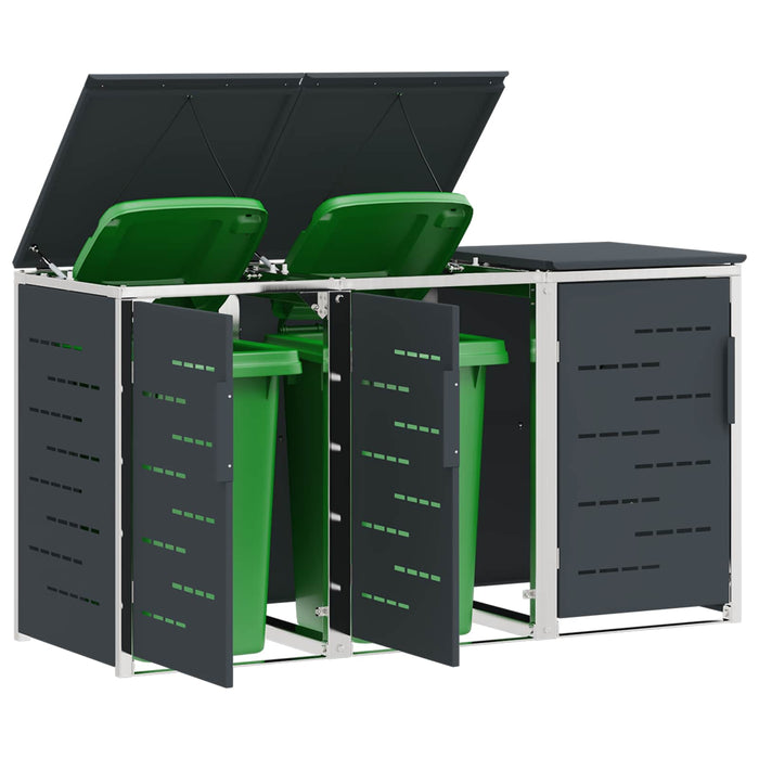 Depozitare pentru Containere cu Roți Antracit Oţel inoxidabil WALTI