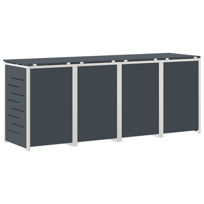 Depozitare pentru Containere cu Roți Antracit Oţel inoxidabil WALTI