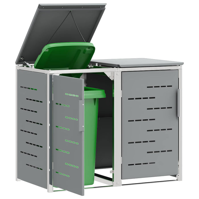 Depozitare pentru Containere cu Roți Gri 138 x 77,5 x 112,5 cm WALTI