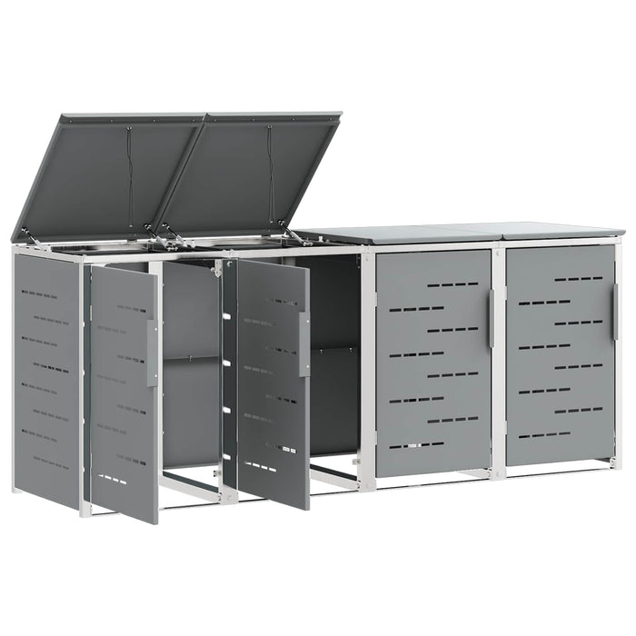 Depozitare pentru Containere cu Roți Oţel inoxidabil Gri WALTI