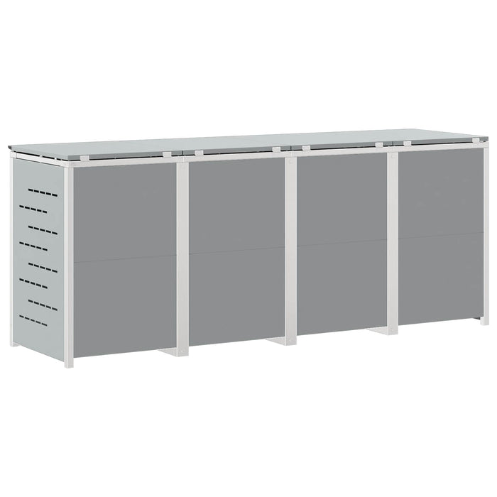 Depozitare pentru Containere cu Roți Oţel inoxidabil Gri WALTI