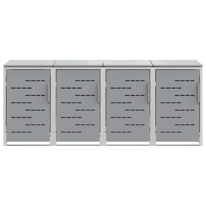 Depozitare pentru Containere cu Roți Oţel inoxidabil Gri WALTI