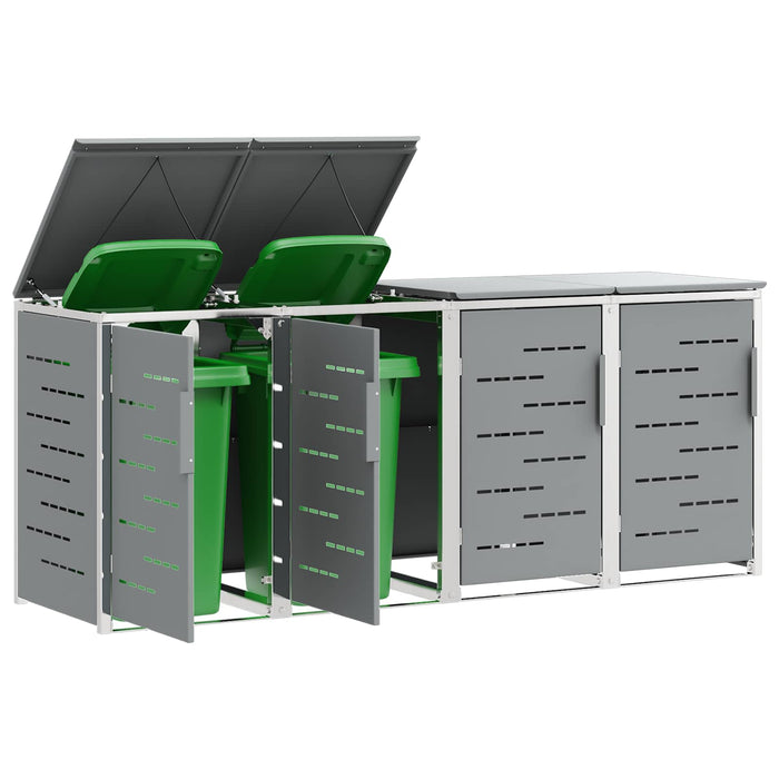Depozitare pentru Containere cu Roți Oţel inoxidabil Gri WALTI