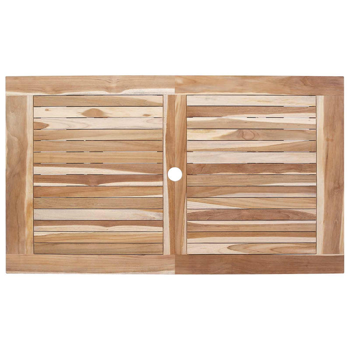 Set de Mobilier pentru Grădină 7 buc. natural Lemn solid de tec WALTI