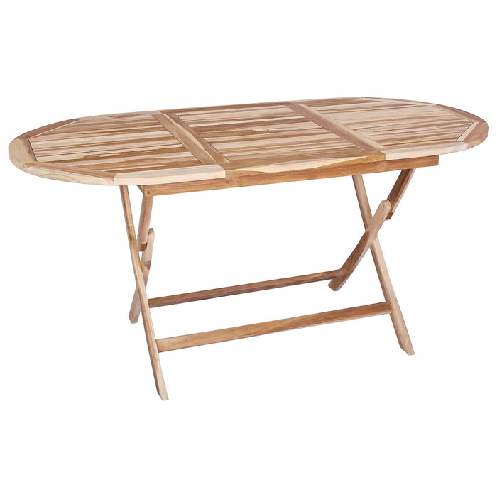 Set de Mobilier pentru Grădină 7 buc. natural Lemn solid de tec WALTI