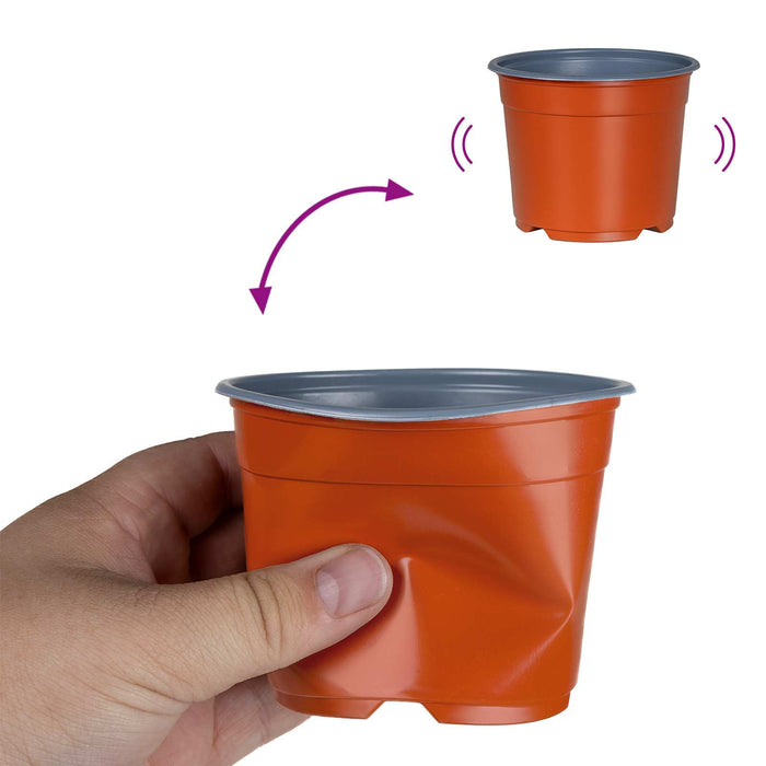 Vaza pentru flori 50 pcs Terracota Ø 15 x 12.5 cm Plastic - WALTI WALTI