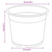Vaza pentru flori 200 pcs Terracota Ø 15 x 12.5 cm Plastic - WALTI WALTI