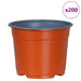 Vaza pentru flori 200 pcs Terracota Ø 15 x 12.5 cm Plastic - WALTI WALTI