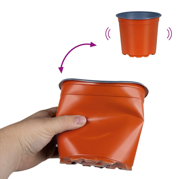 Vaza pentru flori 200 pcs Terracota Ø 15 x 13 cm Plastic - WALTI WALTI
