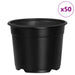 Vaza pentru flori 50 pcs Negru Ø 15 x 12.5 cm Plastic - WALTI WALTI