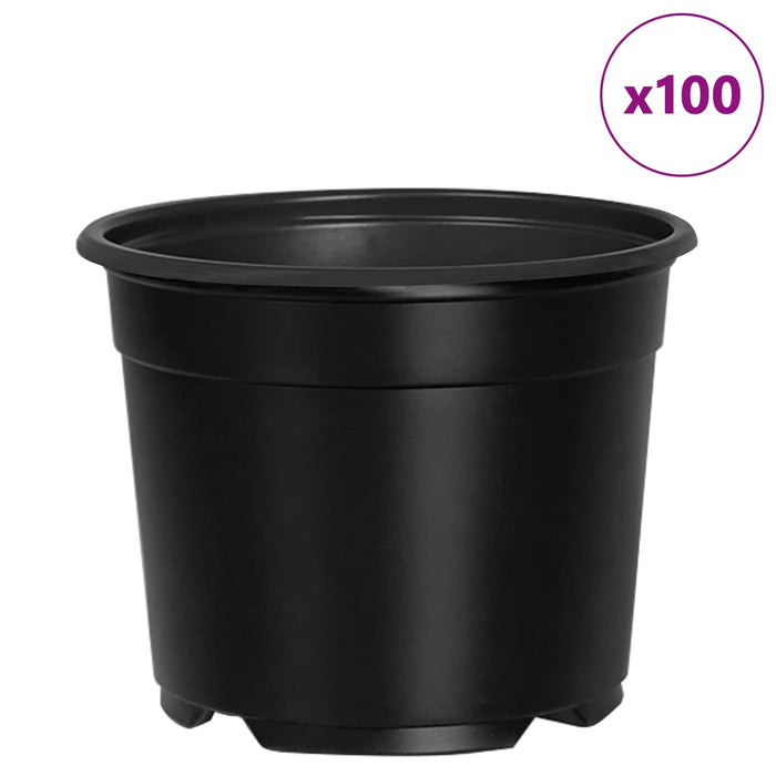 Vaza pentru flori 100 pcs Negru Ø 15 x 12.5 cm Plastic - WALTI WALTI