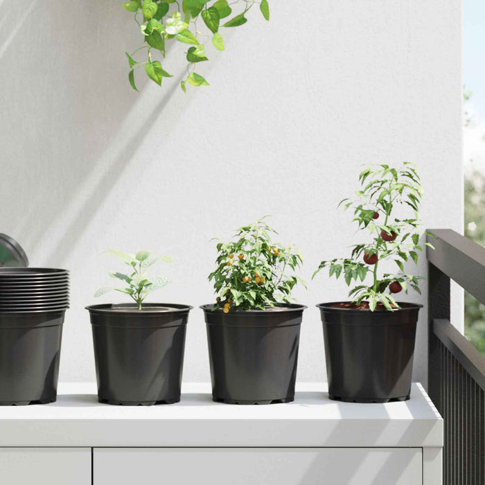 Vaza pentru flori 200 pcs Negru Ø 15 x 13 cm Plastic - WALTI WALTI