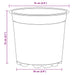 Vaza pentru flori 200 pcs Negru Ø 15 x 13 cm Plastic - WALTI WALTI