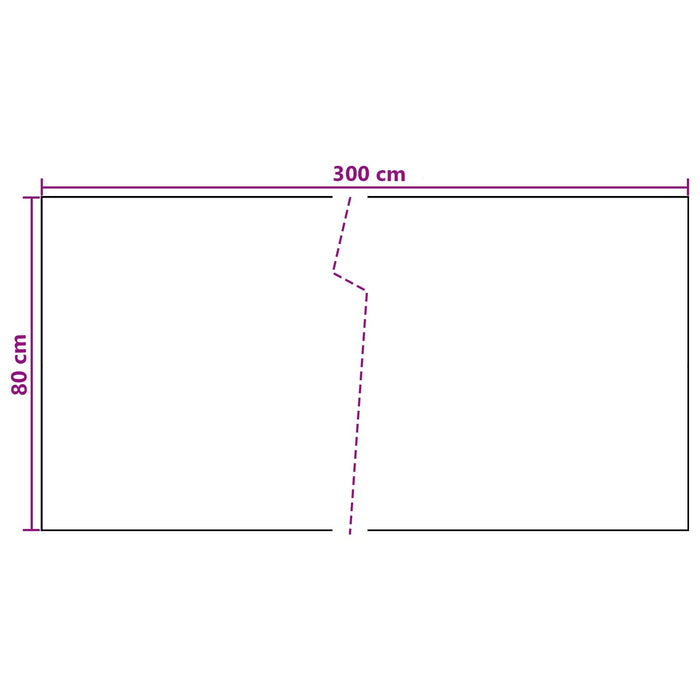 Ecran de balcon Gri închis 300 x 80 cm poliratan - WALTI WALTI