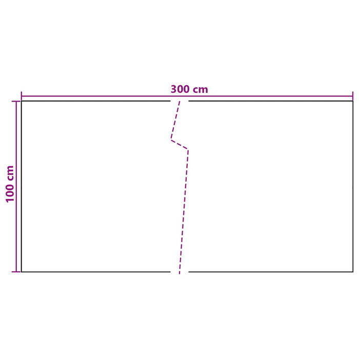 Ecran de balcon Gri închis 300 x 100 cm poliratan - WALTI WALTI