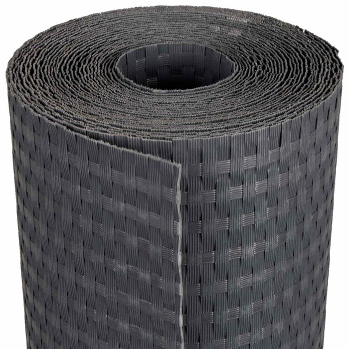 Ecran de balcon Gri închis 500 x 80 cm poliratan - WALTI WALTI
