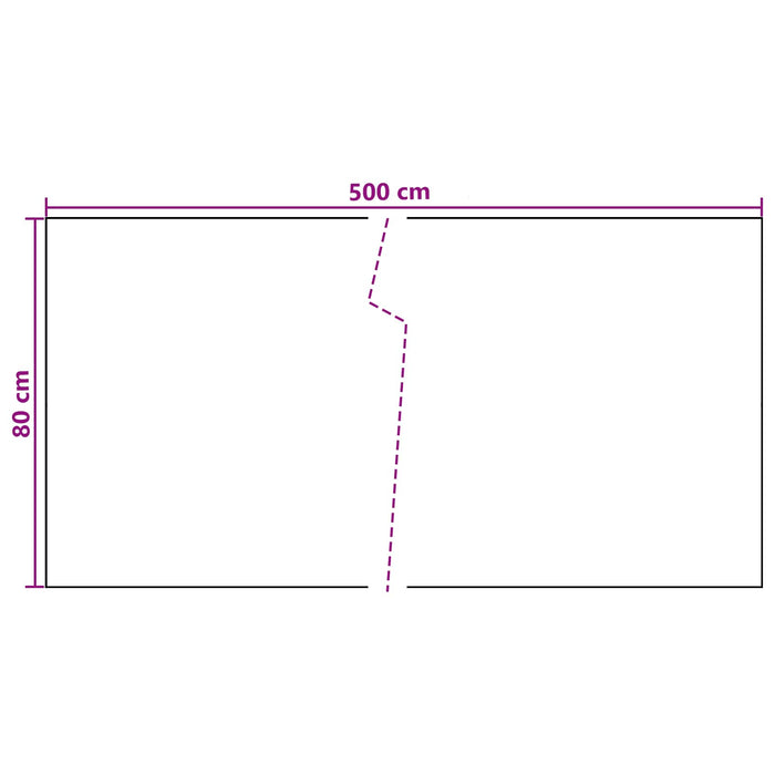 Ecran de balcon Gri închis 500 x 80 cm poliratan - WALTI WALTI