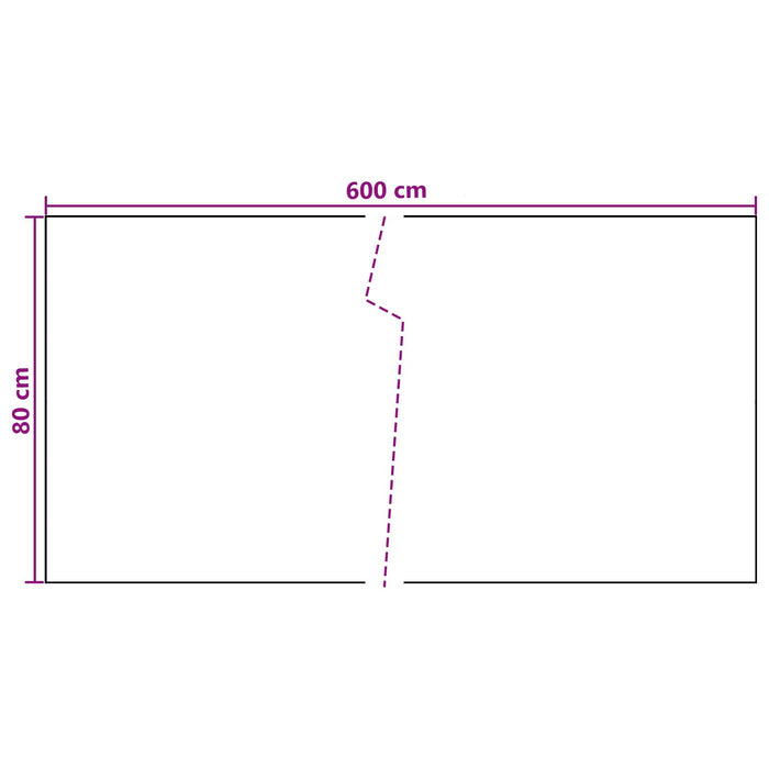 Ecran de balcon Gri închis 600 x 80 cm poliratan - WALTI WALTI